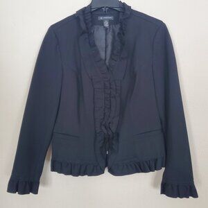INC Ruffle Blazer with Zipper